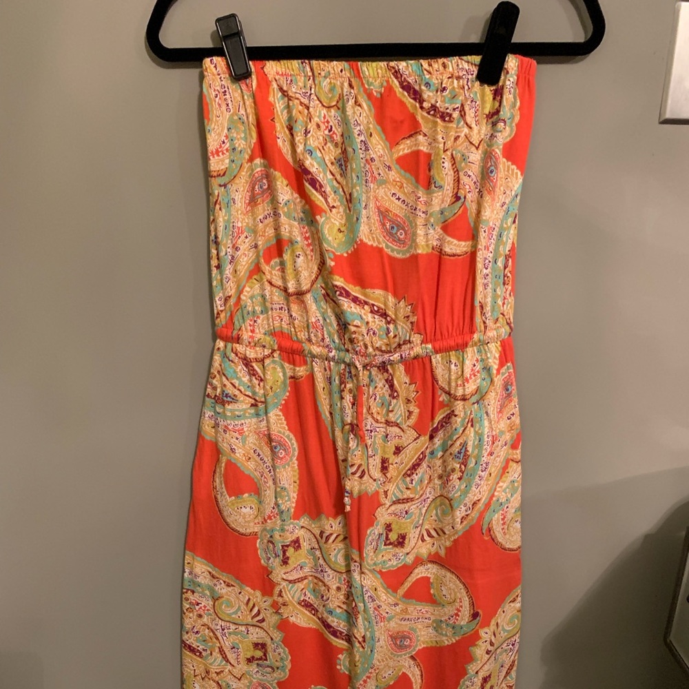 Size XS Banana Republic strapless dress tie waist